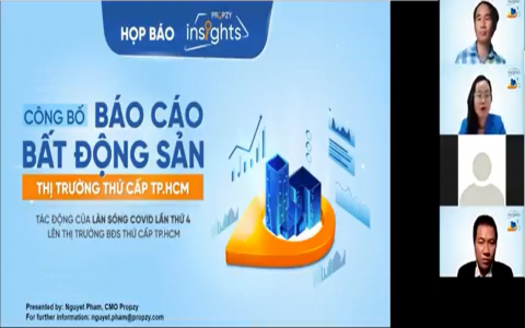 RA MẮT BÁO CÁO THỊ TRƯỜNG BẤT ĐỘNG SẢN THỨ CẤP TP.HCM DỰA TRÊN DỮ LIỆU ĐƯỢC XÁC THỰC.